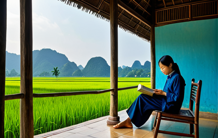 인적 드문 목적지의 소소한 즐거움 - Moc Chau Tea Hills**

"Rolling green tea hills of Moc Chau, Vietnam, under a bright blue sky. A full...
