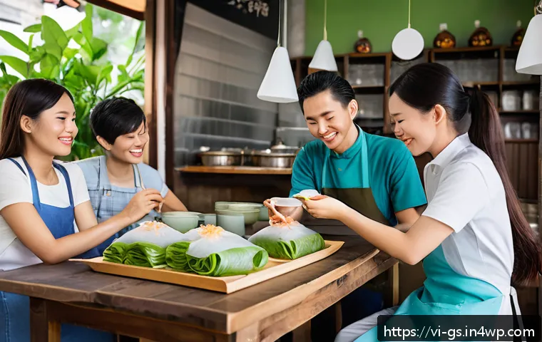 여행 중 인적 드문 식당에서의 미식 체험 관련 이미지 1